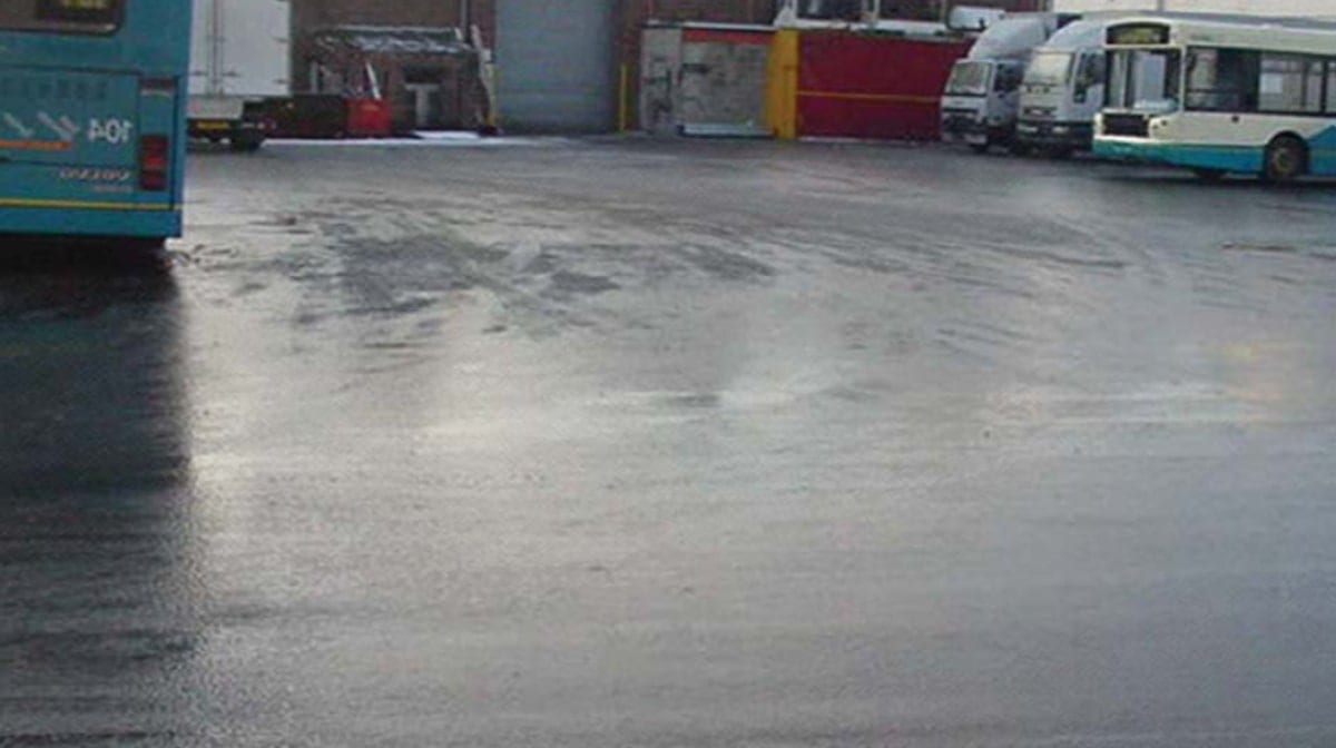 Arriva bus depot resurfacing, Thurmaston
