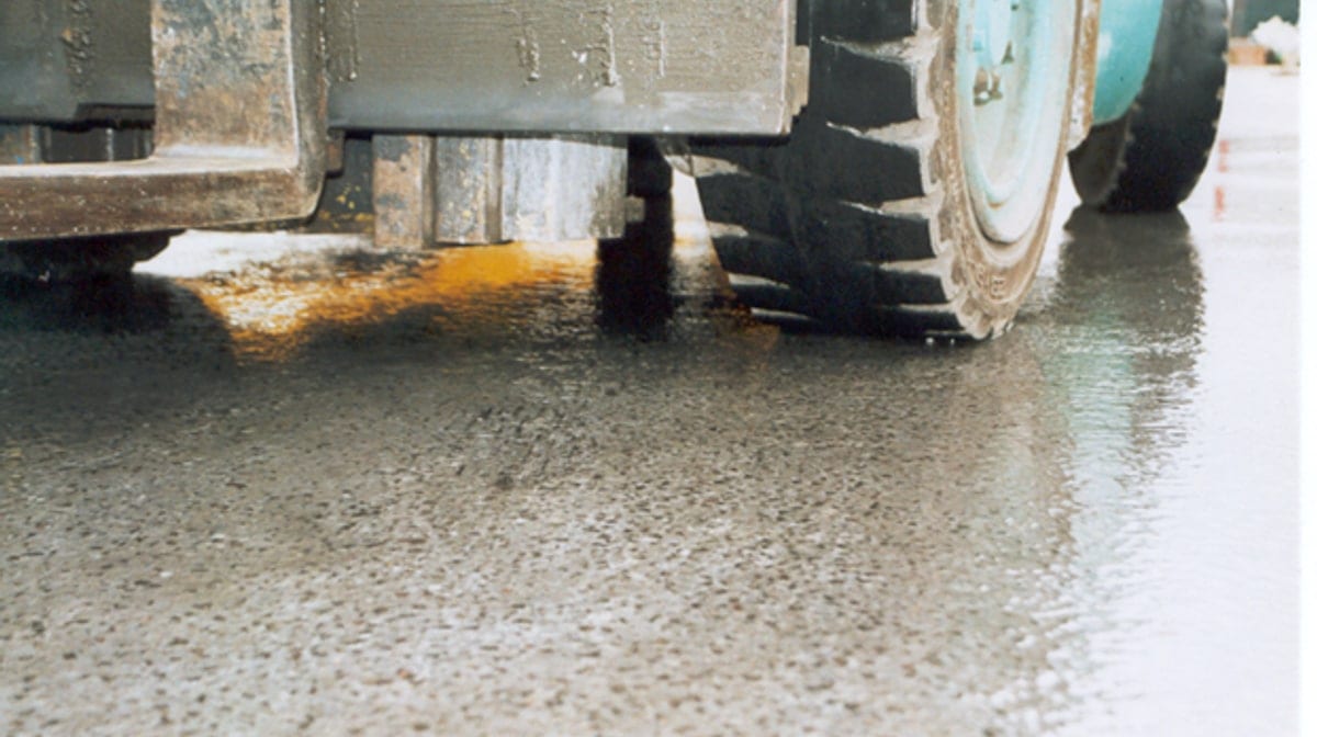 Waste recycling facility floor, King's Lynn