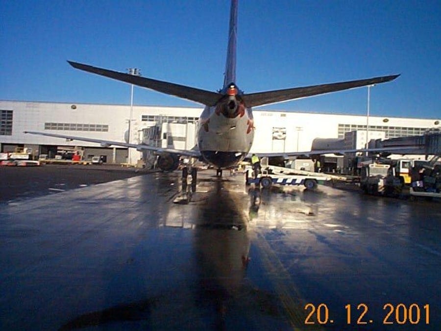 Aircraft on Stand 50 at the North Terminal